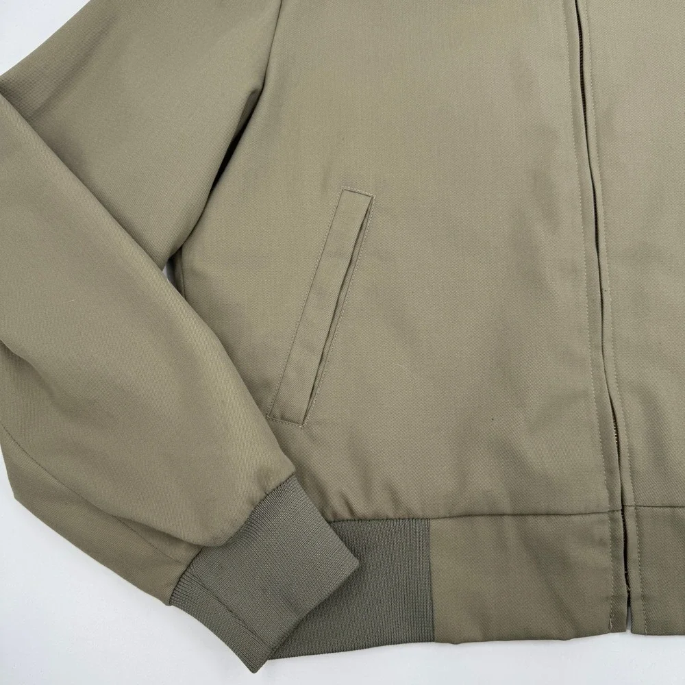 Military Equipment Corp USMC Bomber Jacket Mens 40R Olive Wool Blend Epaulets